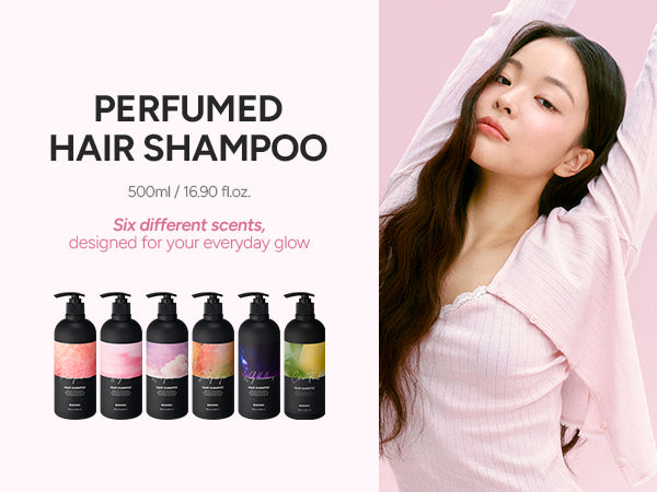 BANANAL Perfumed Hair Shampoo, 500 ml, shown in all six signature scents