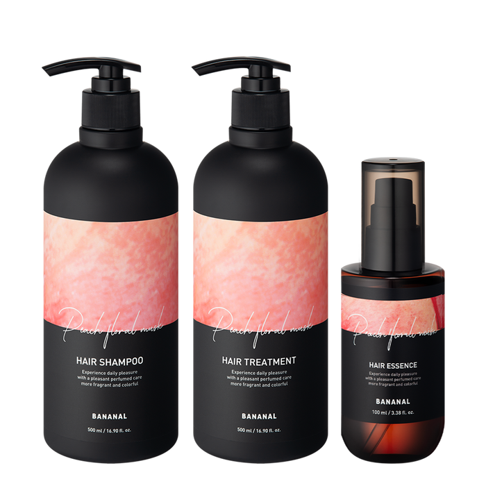 Perfumed Hair Routine Set - Peach Floral Musk (3 pc)