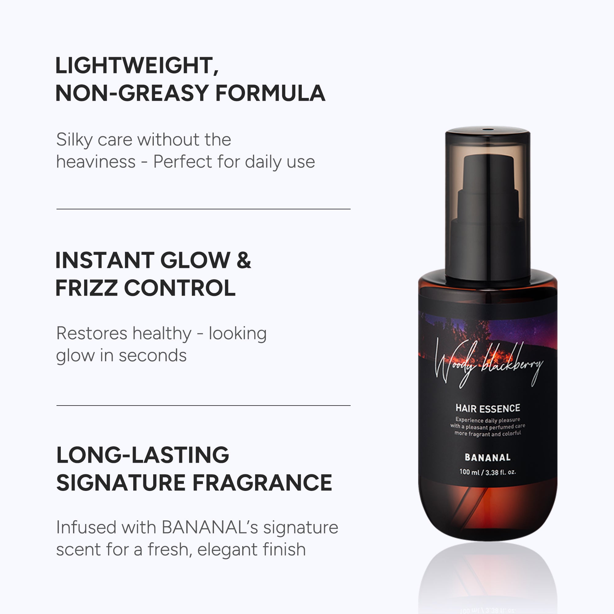 Perfumed 2-in-1 Hair Oil Serum - White Floral Musk 3.38 fl oz