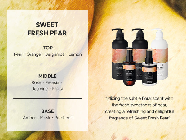 Fragrance pyramid for this scent, showing its top, middle and base notes alongside the full Perfumed range